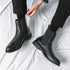 Elegant Genuine Leather Ankle Boots for Men - Stylish Casual Business Footwear